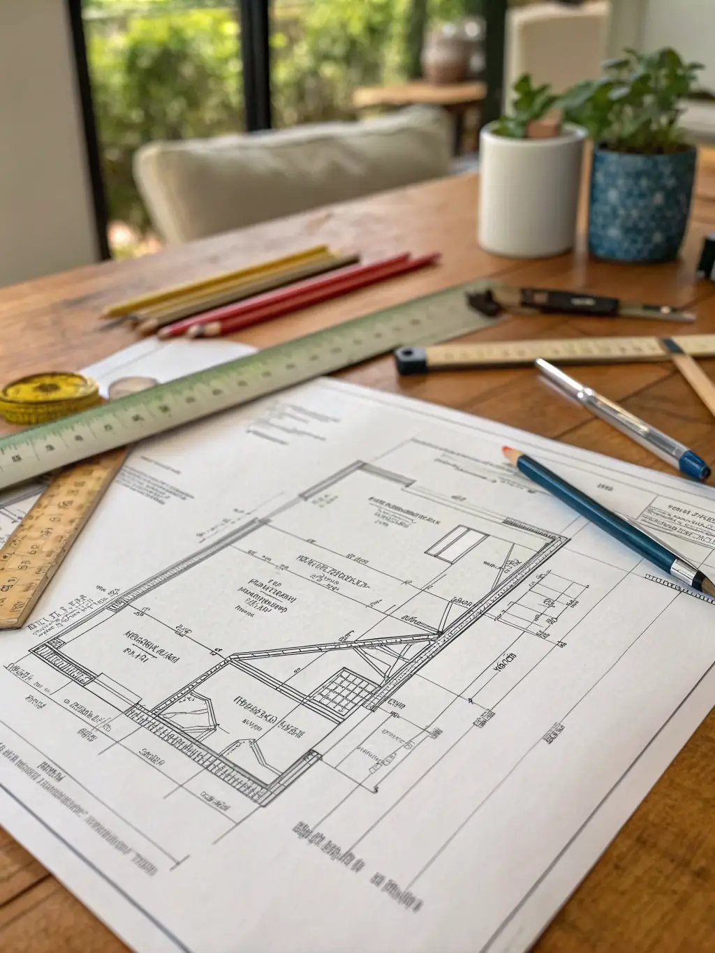 Architectural blueprints and 3D renderings of a residential project, illustrating Emory Builders' design and planning services.